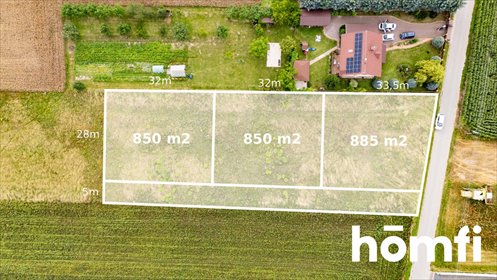 działka na sprzedaż 885m2 działka Natalin, Kresy