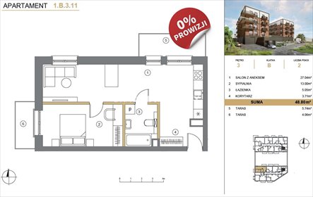 mieszkanie na sprzedaż 49m2 mieszkanie Wieliczka, Wieliczka, Wieliczka, Adama Asnyka