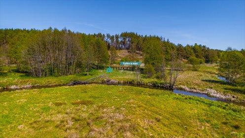 Działka nad rzeką w Borach Tucholskich, 3354 m2 działka Rolbik