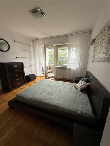 Na wynajem przestronne 52 m² w Wilanowie z loggią i pełnym umeblowaniem mieszkanie Warszawa, Wilanów, Miasteczko Wilanów, Sarmacka