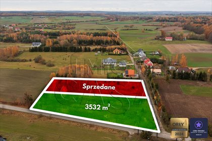 działka na sprzedaż 3532m2 działka Trąbki Małe