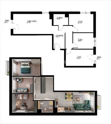 mieszkanie na sprzedaż 74m2 mieszkanie Poznań, Strzeszyn, Jasielska