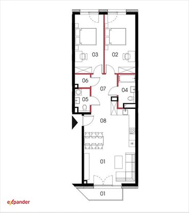 mieszkanie na sprzedaż 83m2 mieszkanie Poznań, Naramowicka