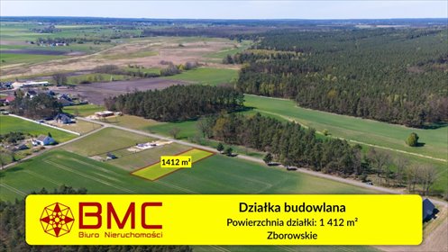 Działka budowlana 1412 m² w Zborowskim – idealna pod dom działka Zborowskie, Dolna