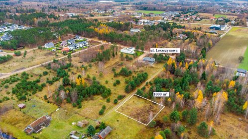działka na sprzedaż 1000m2 działka Grabówka, Leszczynowa