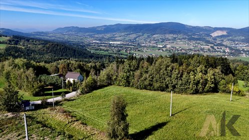 Malownicza działka 3,8 ha z widokiem na góry działka Męcina