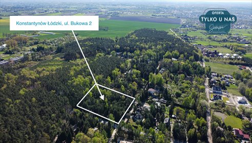 działka na sprzedaż 4472m2 działka Konstantynów Łódzki, Bukowa