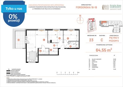 Przestronne 3-pokojowe mieszkanie na sprzedaż w Bydgoszczy mieszkanie Bydgoszcz, Fordońska