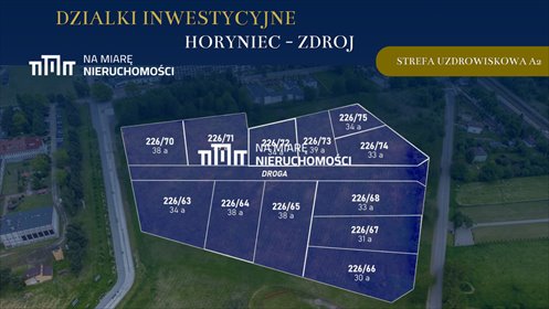 Polecam działki inwestycyjne pod pensjonat w Horyńcu-Zdroju! działka Horyniec-Zdrój