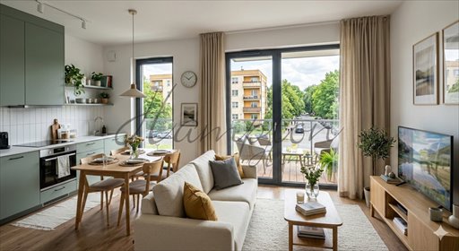 Nowoczesny 77 m² apartament z tarasem i 2 łazienkami mieszkanie Warszawa, Mokotów, Antoniewska