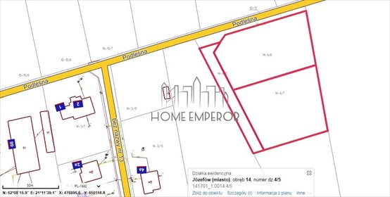 Na sprzedaż działka 3340 m² z lasem w Józefowie działka Józefów, Podleśna