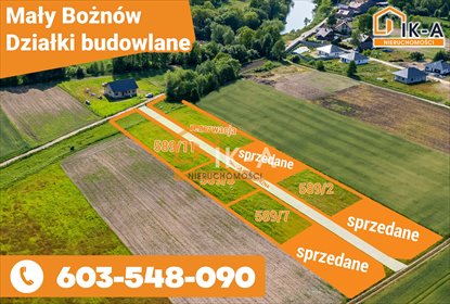 działka na sprzedaż 819m2 działka Bożnów, Bożnów