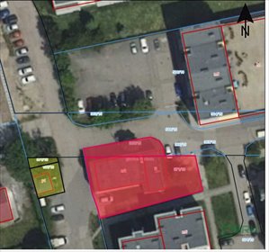 Działka 657 m² z budynkiem biurowo-technicznym - Bytom Stroszek działka Bytom, Stroszek, Strzelców bytomskich