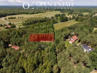 Zapraszam do działki 1500 m² w Powązkach z lasem i gotowym planem działka Powązki, Topolowa