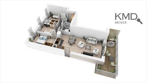 mieszkanie na sprzedaż 68m2 mieszkanie Lublin, Ponikwoda, Narcyzowa