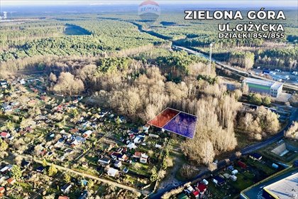 działka na sprzedaż 1693m2 działka Zielona Góra, Giżycka