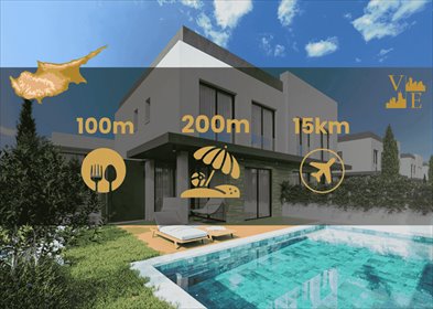 Luksusowa willa z basenem i widokiem na morze - 136 m² dom Pafos