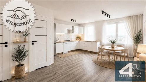 Nowoczesne 3-pokojowe mieszkanie z panoramicznym widokiem mieszkanie Łódź, Służbowa