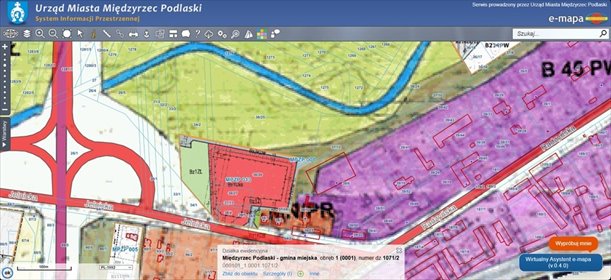 Działka usługowa przy ul. Jelnickiej 1,29 ha z dostępem do mediów działka Międzyrzec Podlaski, Jelnicka