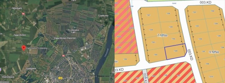 działka na sprzedaż 919m2 działka Dąbrówka Tczewska