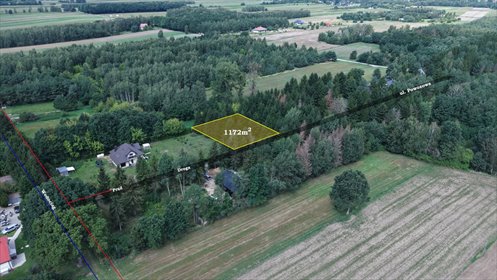 Na sprzedaż działka 1173 m² w Pasikoniu z warunkami zabudowy działka Pasikonie