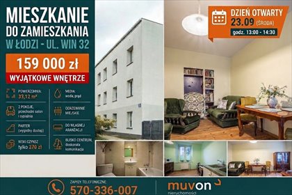 Idealne na pierwsze  M lub dla studenta na wynajem mieszkanie Łódź, Organizacji "Wolność i Niezawisłość"