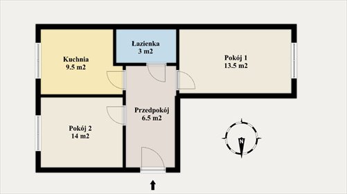 mieszkanie na sprzedaż 47m2 mieszkanie Warszawa, Ochota, Białobrzeska