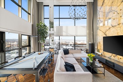 Dwupoziomowy penthouse 171 m² z tarasem i wysokim sufitem zapraszam mieszkanie Reda, Marynarska