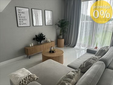 Segment narożny z ogródkiem, nowoczesny dom z garażem dom Nowa Wola