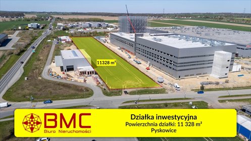 Działka przemysłowa 11 328 m² w Pyskowicach polecam działka Pyskowice, Lokalna