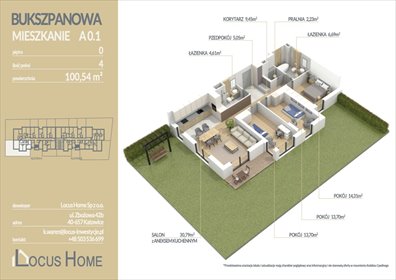 mieszkanie na sprzedaż 101m2 mieszkanie Katowice, Piotrowice-Ochojec, Bukszpanowa