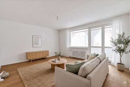 Klimatyczne, słoneczny salon, wielka loggia mieszkanie Zabrze, św. Urbana