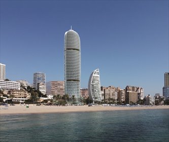 Luksusowe apartamenty z tarasem przy plaży w Benidormie mieszkanie Playa de Poniente, Benidorm, Alicante, Playa de Poniente, Benidorm, Alicante