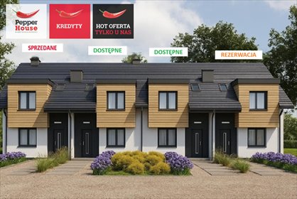 Nowoczesny segment bliźniaków 88,98 m2, wysoki standard dom Bojano, Lesoki