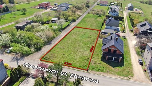 Działka 1296 m² z potencjałem zabudowy w Toporowicach działka Toporowice, Mostowa