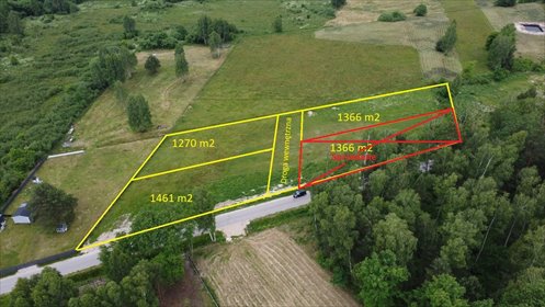 Zapraszam do obejrzenia działki 1366 m² w Daleszycach działka Daleszyce