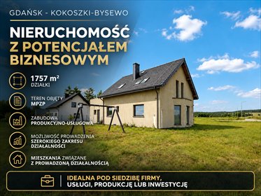 Działka 1757 m² w Gdańsku Kokoszki - potencjał inwestycyjny działka Gdańsk, Kokoszki, Bysewska