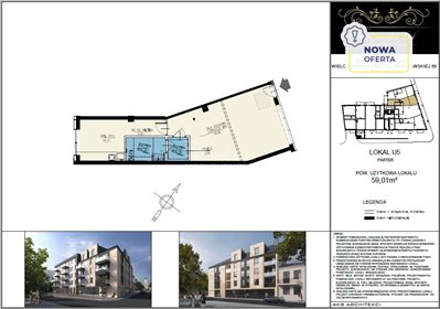 lokal użytkowy na sprzedaż 59m2 lokal użytkowy Białystok, Centrum
