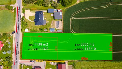 działka na sprzedaż 1138m2 działka Piotrowice