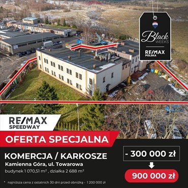 dom na sprzedaż 1071m2 dom Kamienna Góra, Towarowa