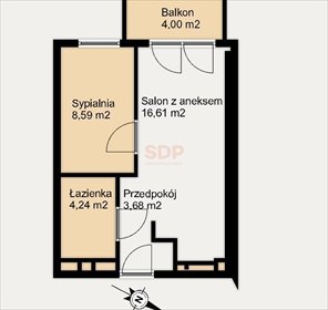 mieszkanie na sprzedaż 33m2 mieszkanie Wrocław, Krzyki, Klecina, Przyjaźni