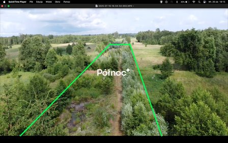 Sprzedam działkę rolną 10 300 m² z zjazdem z asfaltu działka Wujówka