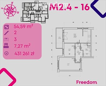 mieszkanie na sprzedaż 55m2 mieszkanie Bonin