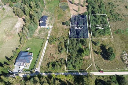 działka na sprzedaż 1549m2 działka Tomaszew