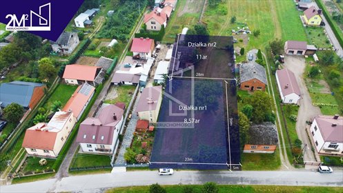 działka na sprzedaż 857m2 działka Nienadówka