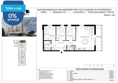 Nowoczesne 4-pokojowe mieszkanie 74 m² na Bartodziejach polecam mieszkanie Bydgoszcz, Bartodzieje Małe, Filmowa