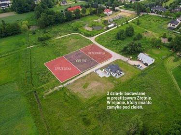 Działki Złotno Łódź 998 m² z projektem i pozwoleniem działka Łódź, Stare Polesie