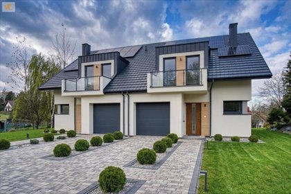 Nowoczesny bliźniak 130 m2 z ogrodem, podział na dwa domy dom Janowice