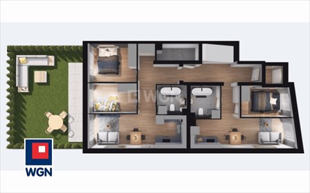 Przestronne 89 m2 z ogródkiem i smart home w Krzykach zapraszam mieszkanie Wrocław, Wrocław - Krzyki, Malinowskiego