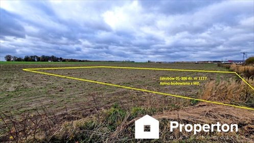 Sprzedam działkę budowlaną 1127 m² w Jakubowie z warunkami zabudowy działka Jakubów